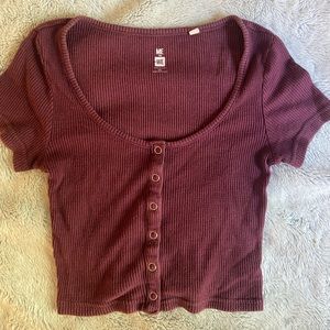 Pacsun Ribbed crop top